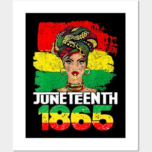 Juneteenth Freeish Since 1865 Melanin Black History Posters and Art